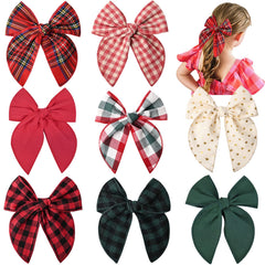 DEEKA dark green bow adds festive charm to toddler outfits.