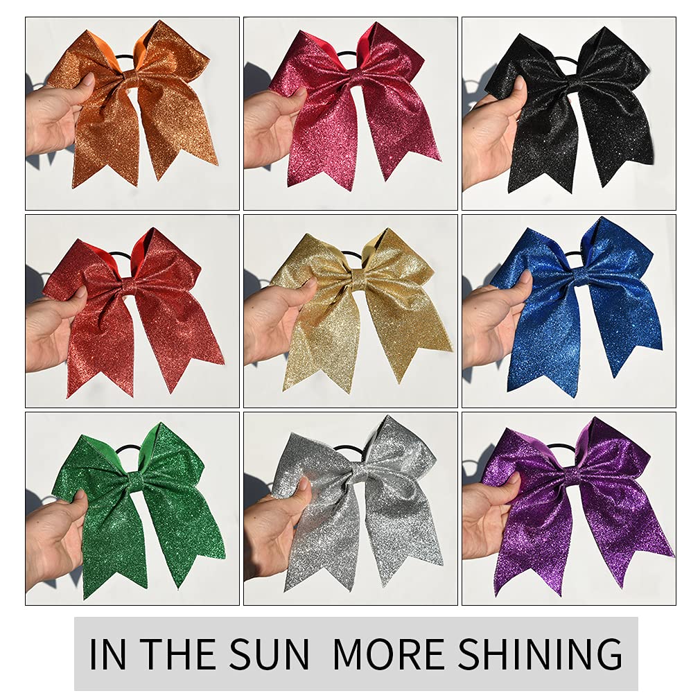 DEEKA gold cheer accessory bow in hand for styling inspiration