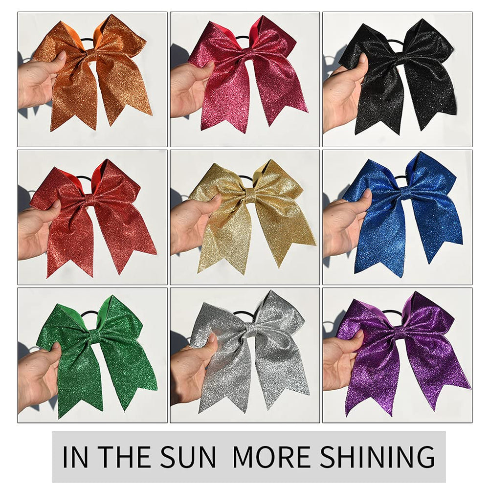 DEEKA gold cheer accessory bow in hand for styling inspiration