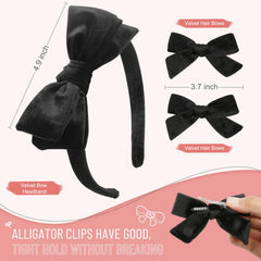 DEEKA Velvet Bow Clip close-up highlighting secure grip for all-day wear