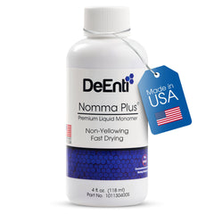 DeEnti Nomma Plus liquid monomer bottle pour for smooth acrylic application