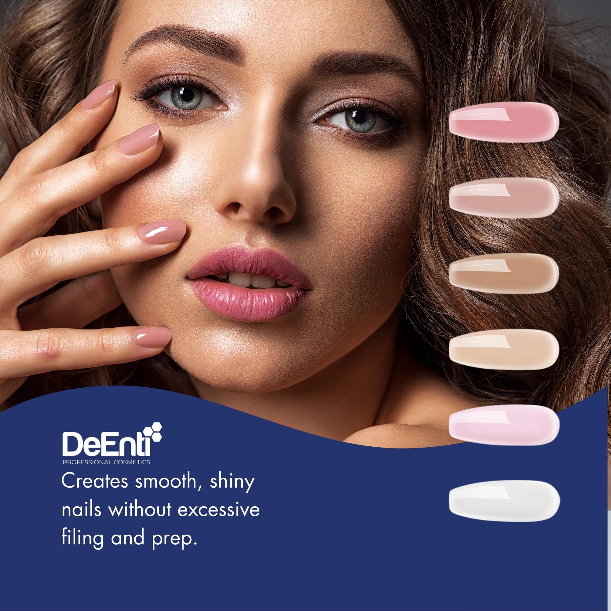 DeEnti powder pairs with monomer for quick-dry, mess-free applications.
