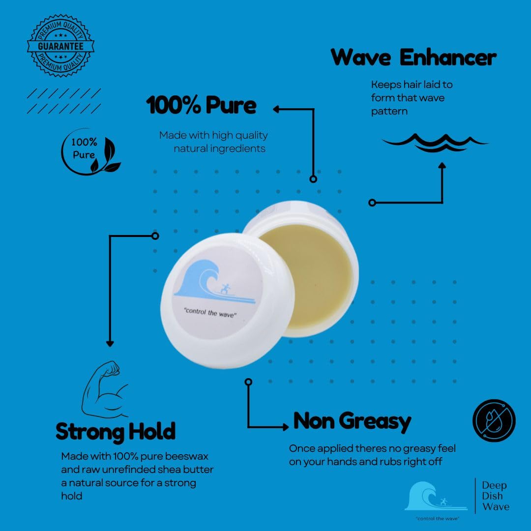 Deep Dish Wave Pomade hands applying to hair for smooth wave formation
