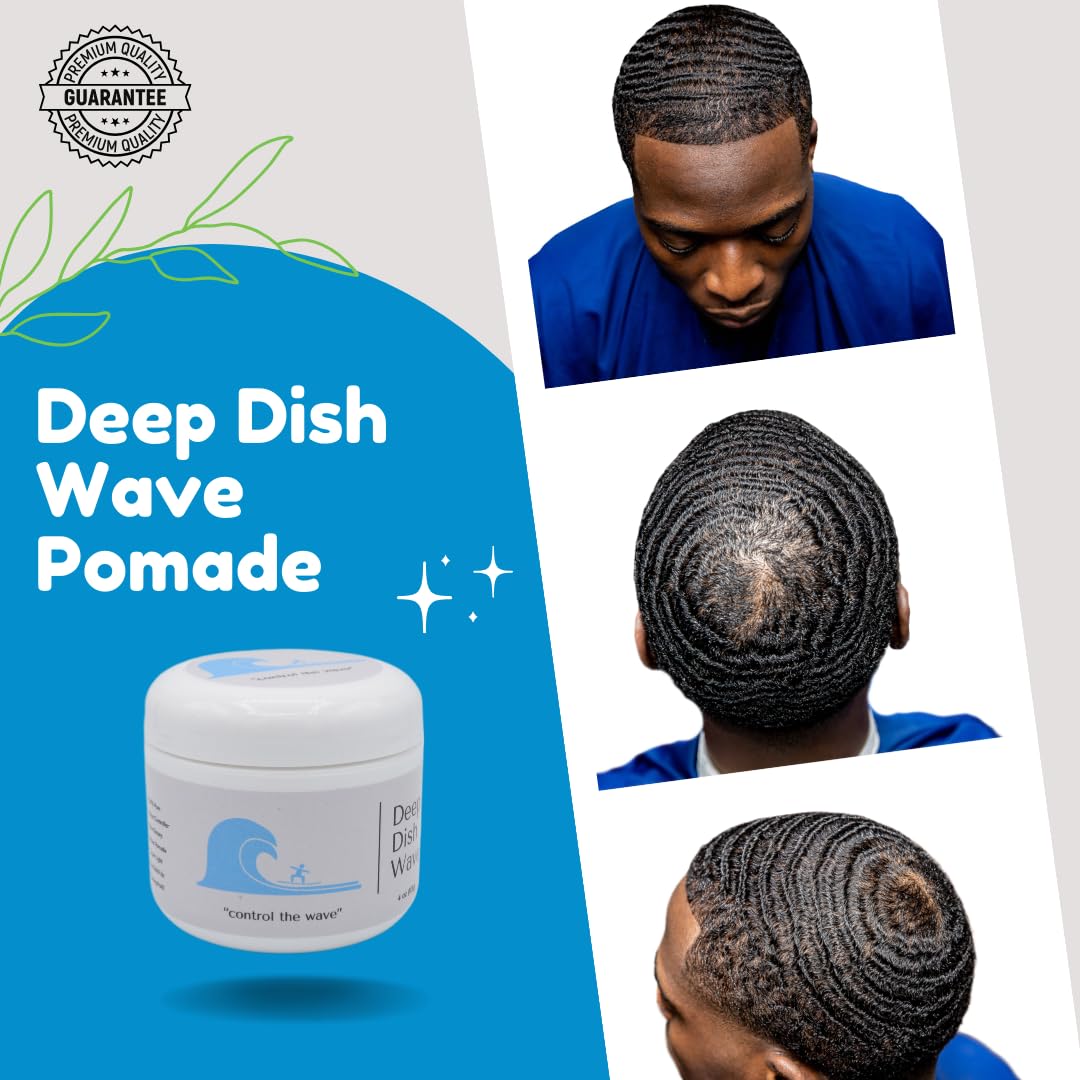 Deep Dish Wave Pomade organic oils support healthy hair while styling