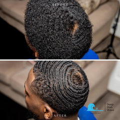 Deep Dish Wave Pomade waves pattern during brush styling