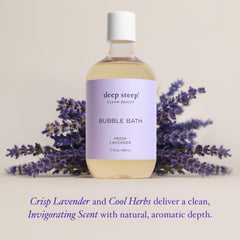 Deep Steep Bubble Bath Shea Butter texture indicating skin-softening moisture