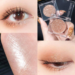 Deepmind Moonstone Shimmer Eyeshadow application closeup demonstrates smooth cream formula for seamless layering.