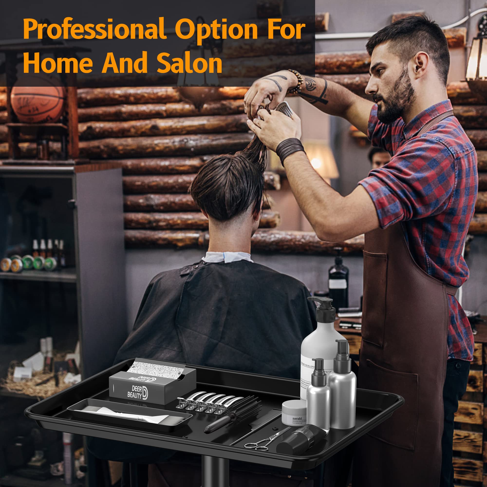 DEER BEAUTY adjustable-height pedestal demonstrates quick height tuning for diverse tasks
