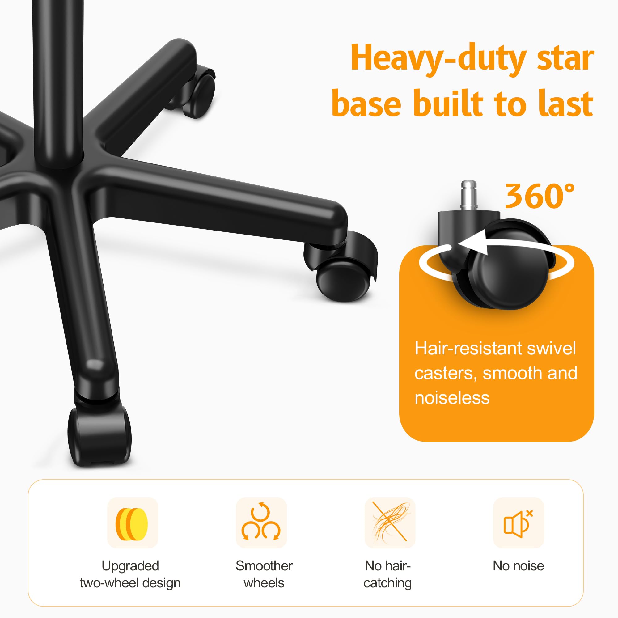 DEER BEAUTY five-star base with swivel casters enables smooth directional movement