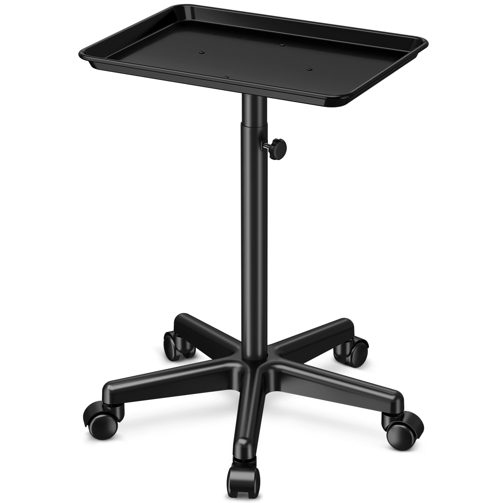 DEER BEAUTY salon tray rolling top view emphasizes portable mobility for compact studios