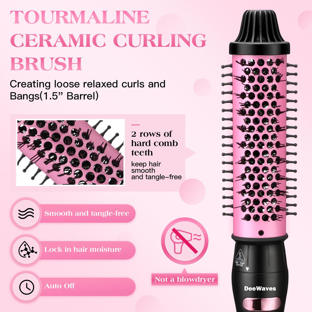 DeeWaves travel dual-voltage hair brush ready for international trips.