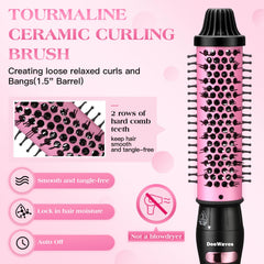 DeeWaves travel dual-voltage hair brush ready for international trips.