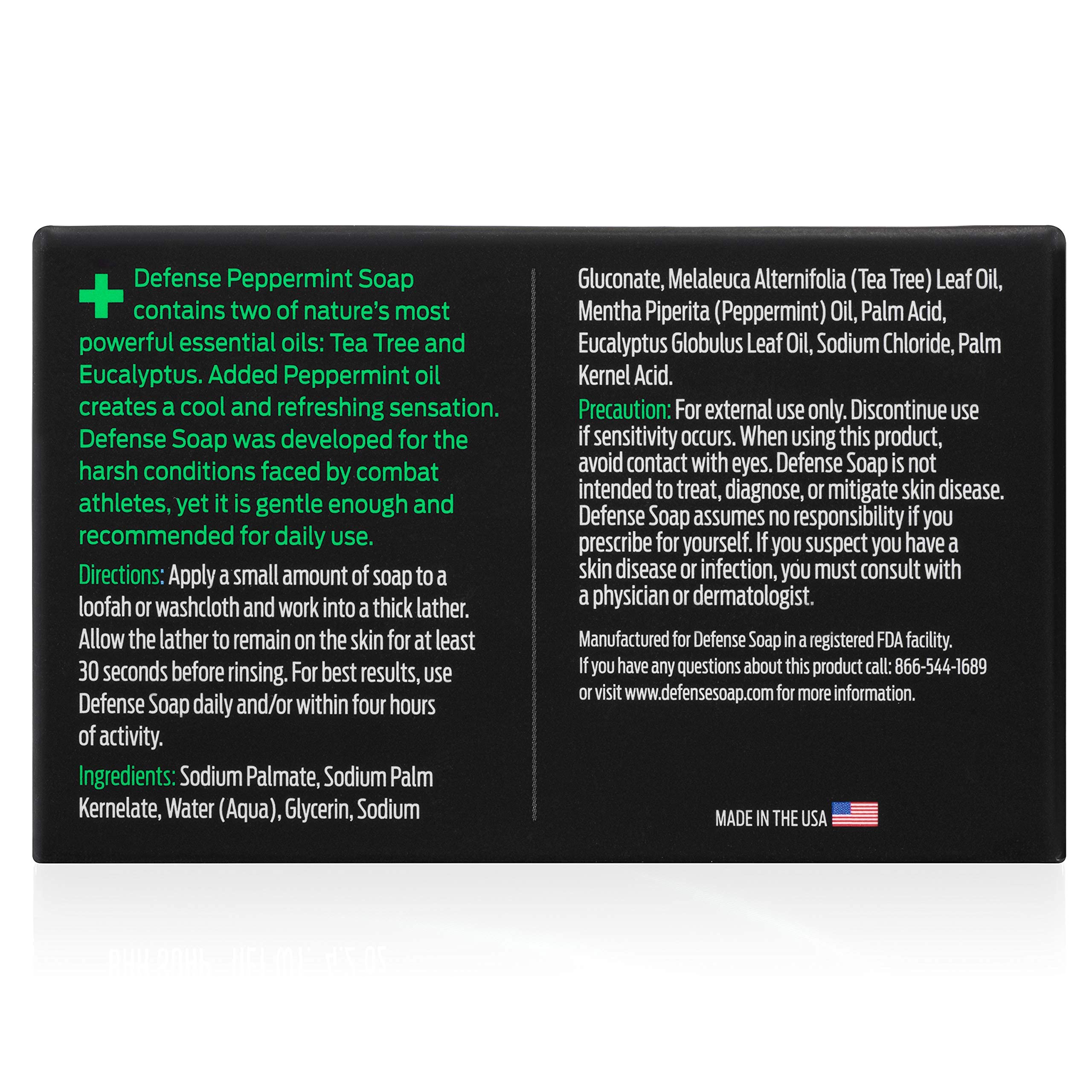Defense Soap 2pk mint accents front packshot