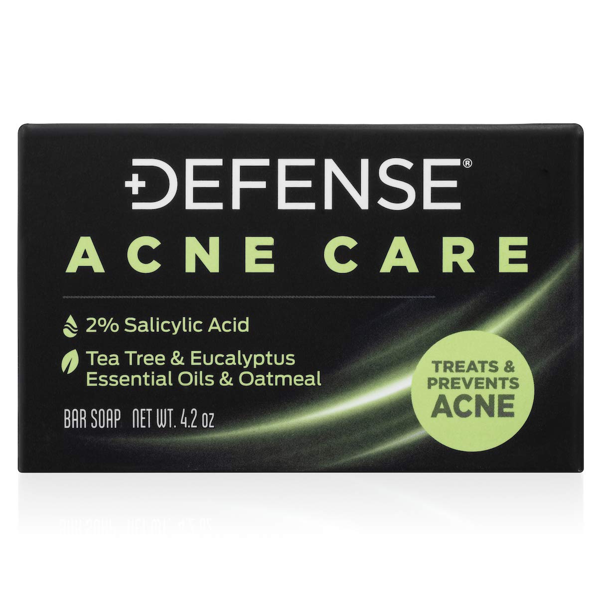 Defense Soap Acne Care Bar foaming-lather for daily deep cleanse.
