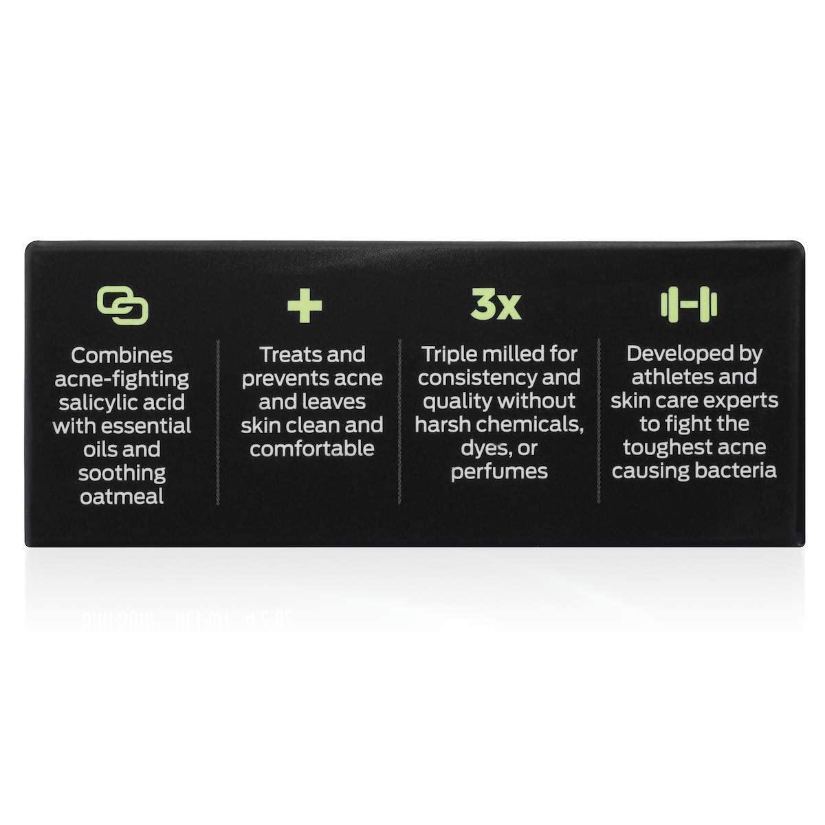 Defense Soap Acne Care Bar usage-routine demonstrates gentle daily cleansing.