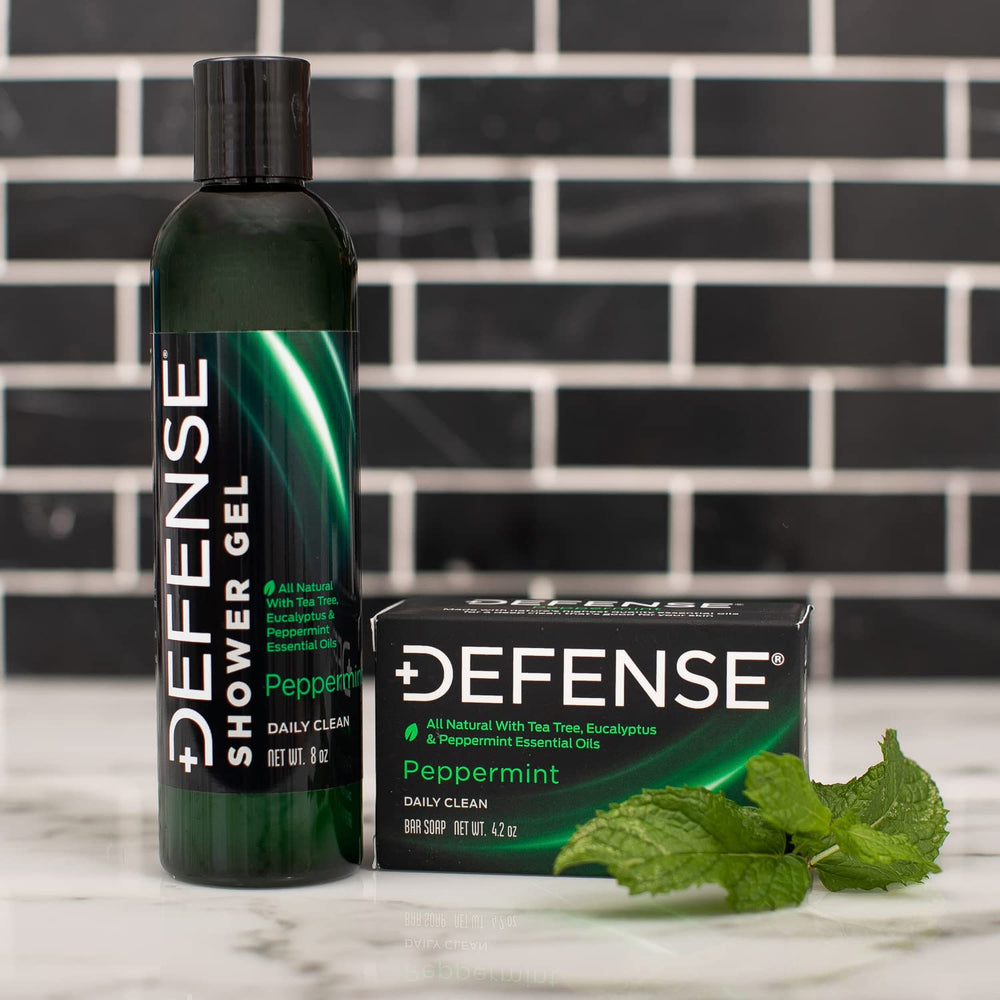 Defense Soap eucalyptus oil splash offers cooling aroma after training