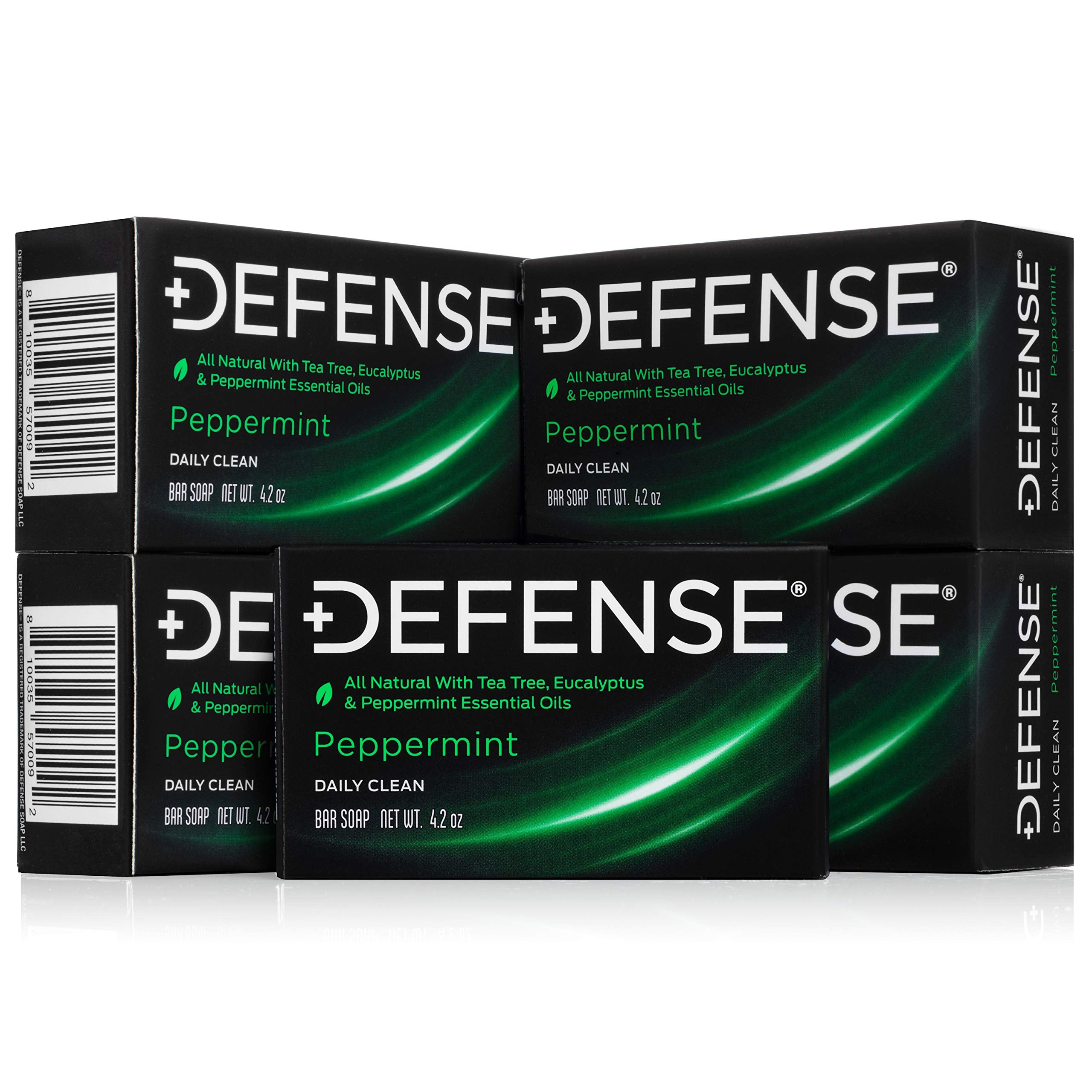 Defense Soap peppermint bar lather cleanses after workouts