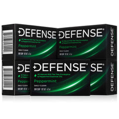 Defense Soap peppermint bar lather cleanses after workouts