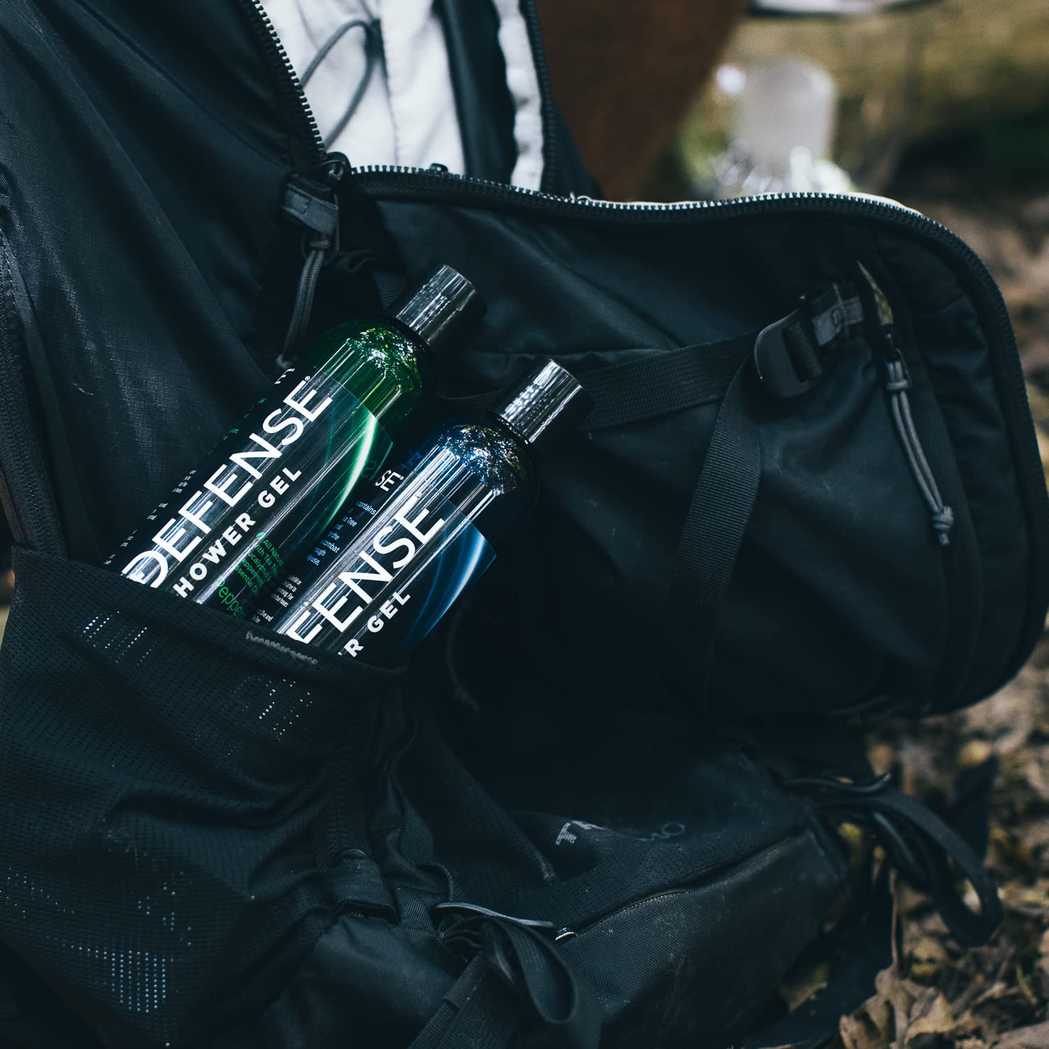 Defense Soap Tea Tree Body Wash athlete-routine image suggests post-workout refreshment.