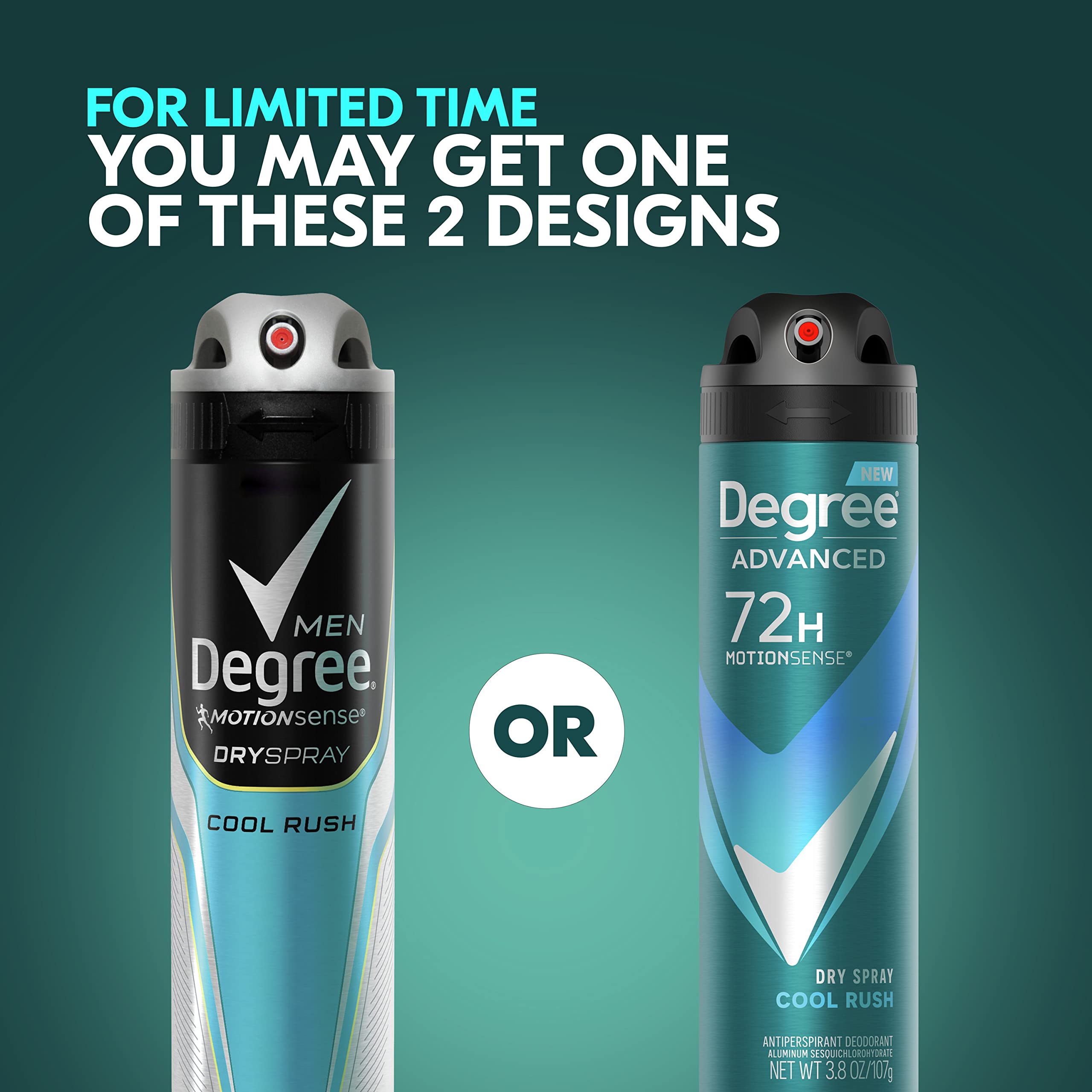 Degree alcohol-free formula is gentle on skin.