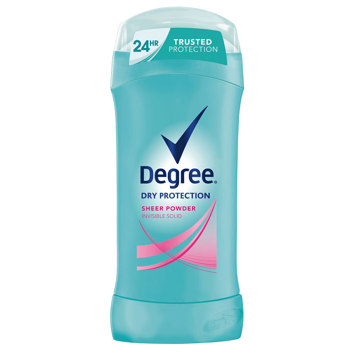 Desodorante DEGREE en barra con polvo translúcido azul para uso diario.