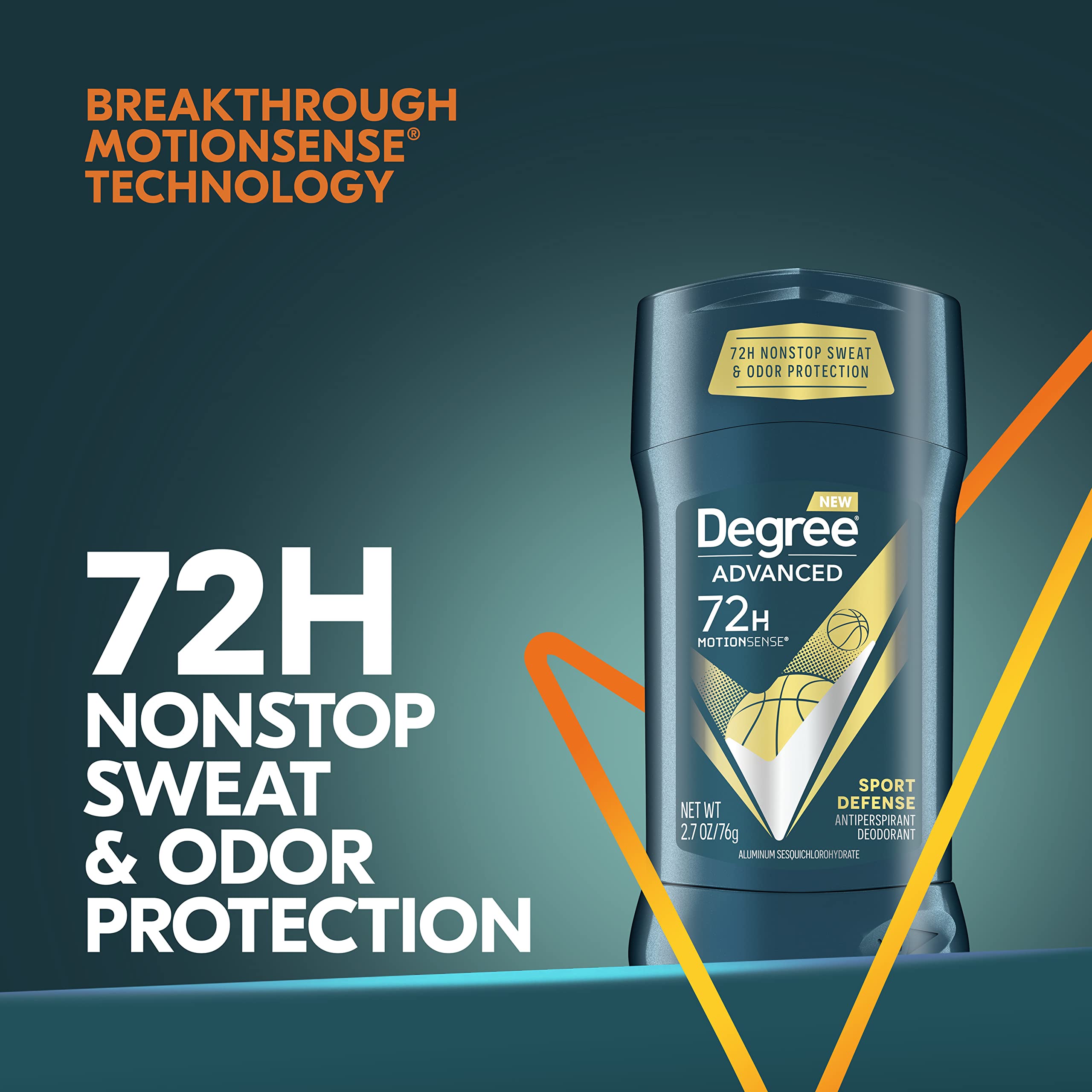 Degree box packaging multi-pack emphasizes value and convenience for busy routines.