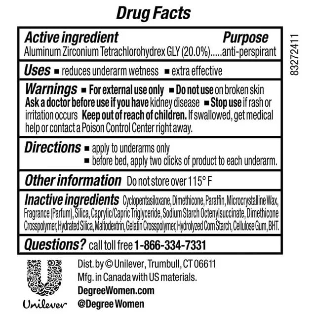 Degree Clinical Protection 3-pack packaging offering reliable daily protection for on-the-go use
