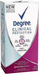 Degree Clinical Protection 5-in-1 bottle for all-day protection and freshness.