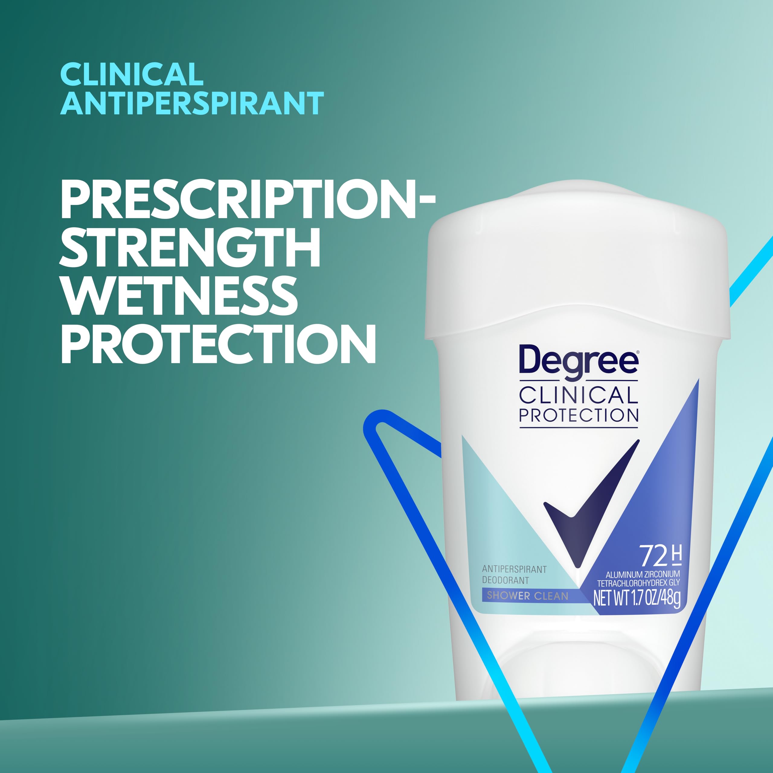Degree Clinical Protection motion-sense activation highlights fragrance release with movement