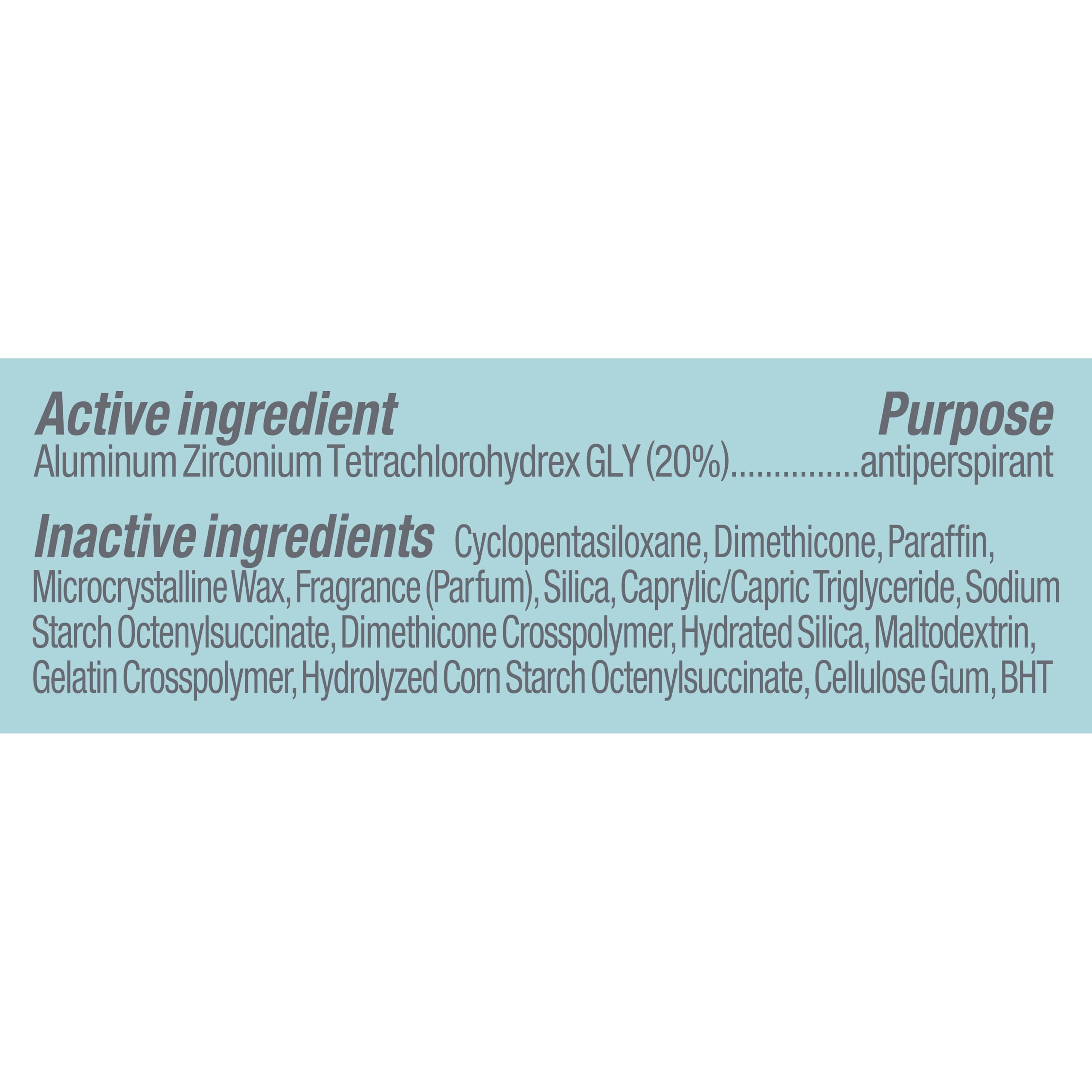 Degree packaging shows recycling options for sustainable responsible use