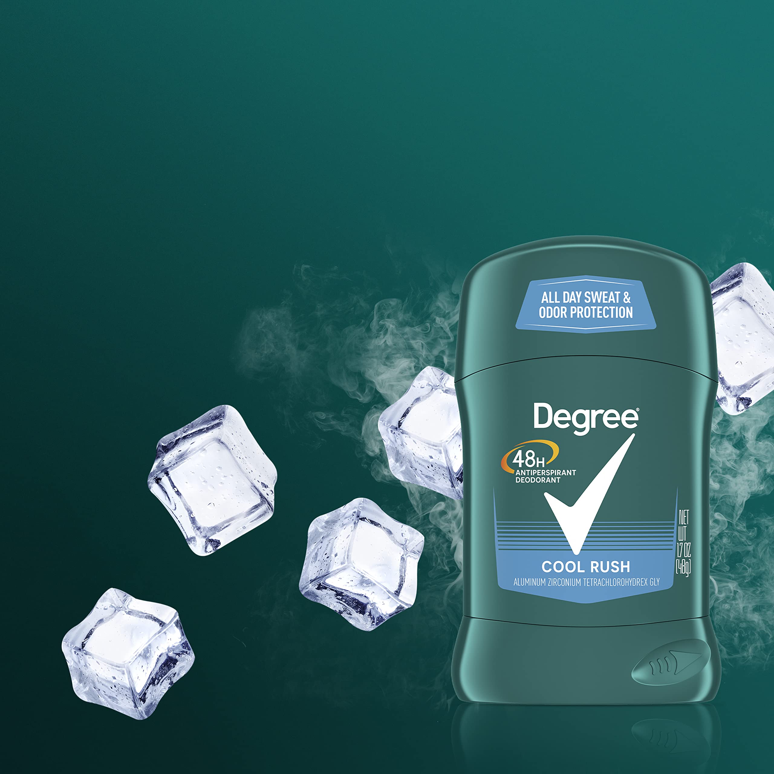 Degree Men Cool Rush day-to-night-use demonstrates all-day confidence.