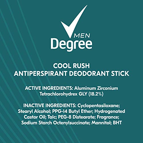 Degree Men Cool Rush travel-friendly stick for everyday use.