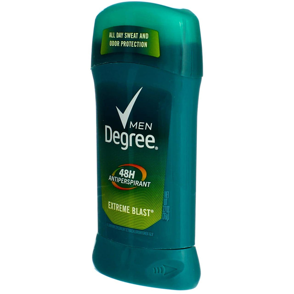 Degree Men Extreme Blast-packaged-box emphasizes reliable 48-hour protection