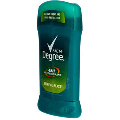 Degree Men Extreme Blast-packaged-box emphasizes reliable 48-hour protection
