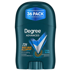 Degree Men Travel Deodorant Cool Rush packfront — compact protection for on-the-go freshness.
