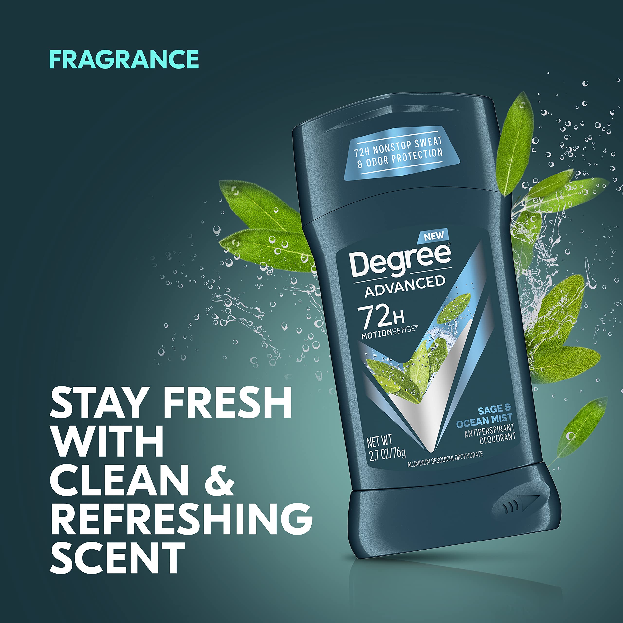 Degree Men glide-underarm application scene shows twist-and-glide usage.
