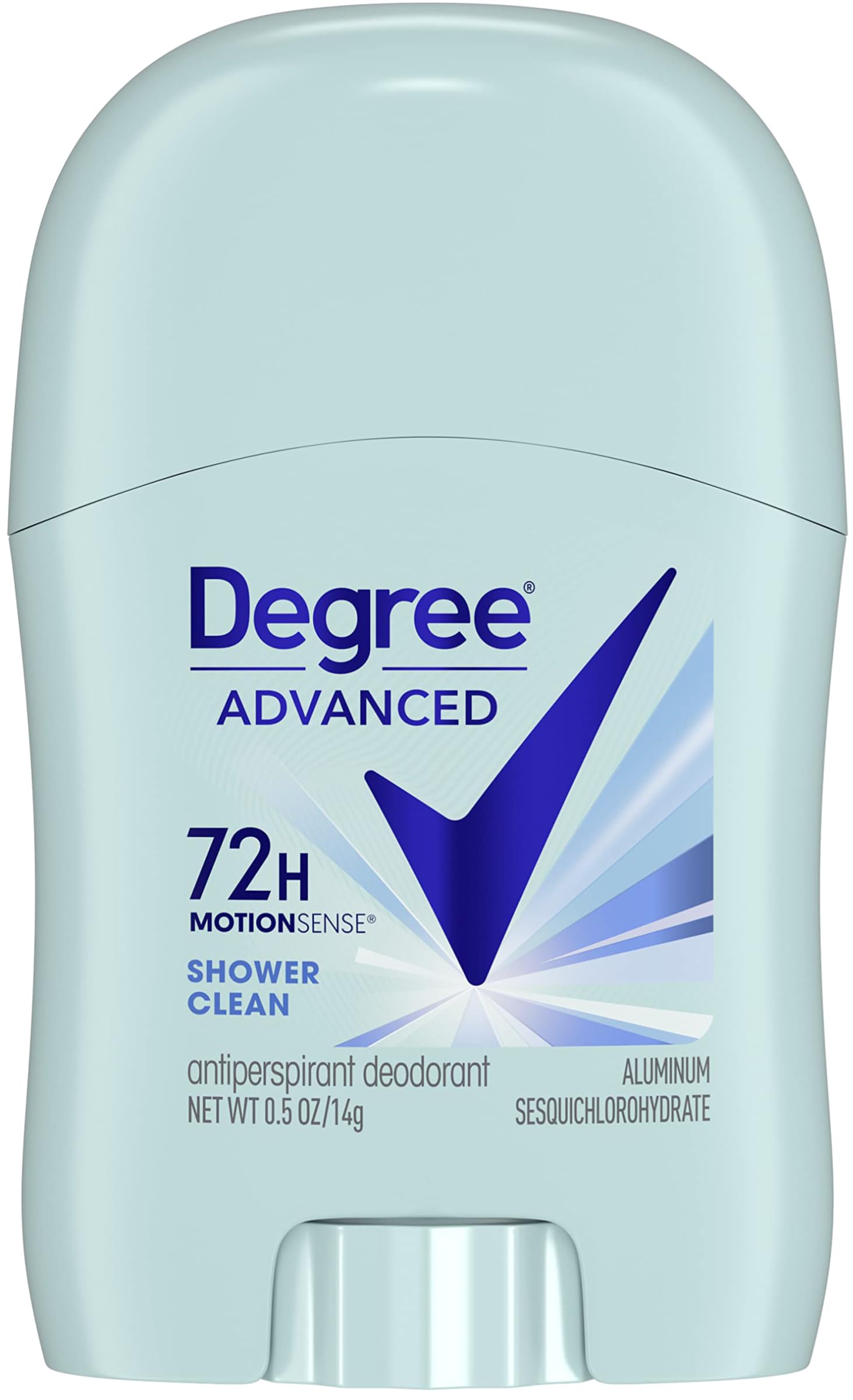 Degree MotionSense activation graphic emphasizes freshness with movement.
