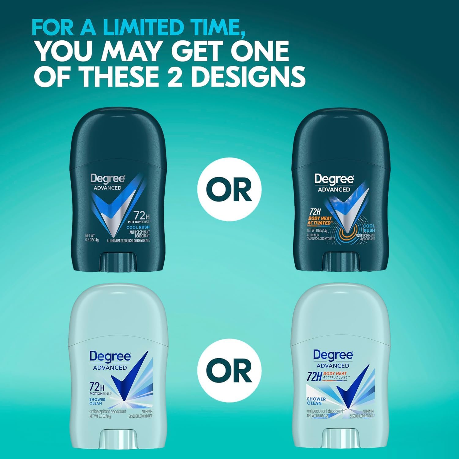 Degree Shower Clean fragrance offers refreshing scent after a shower.