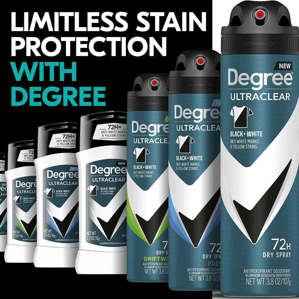 Degree Ultraclear warm-woody scent helps you feel fresh.