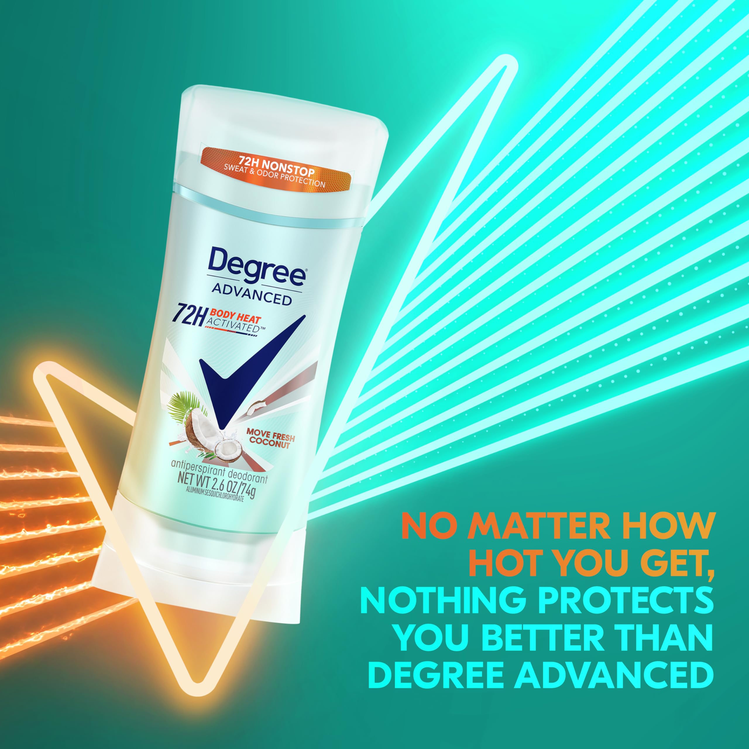 Women’s Degree antiperspirant provides 72-hour protection for daily activities