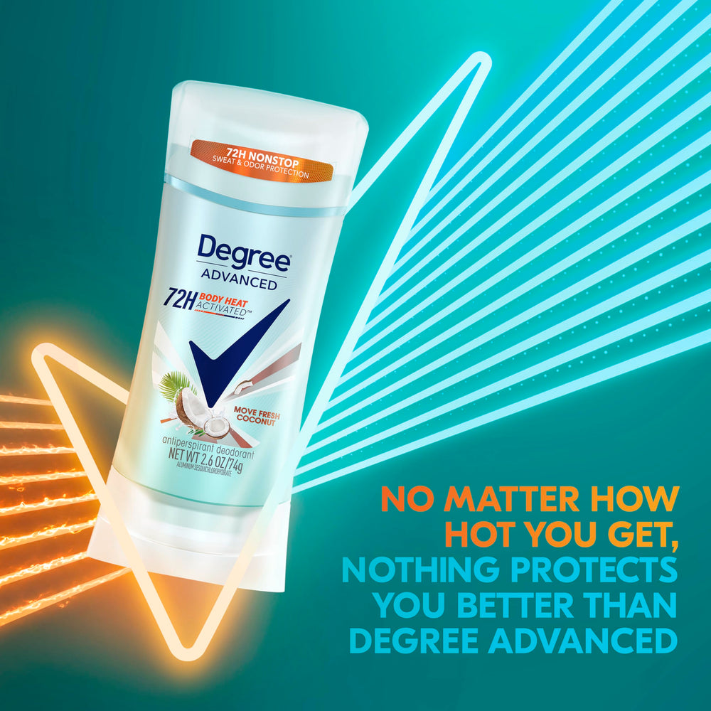 Women’s Degree antiperspirant provides 72-hour protection for daily activities