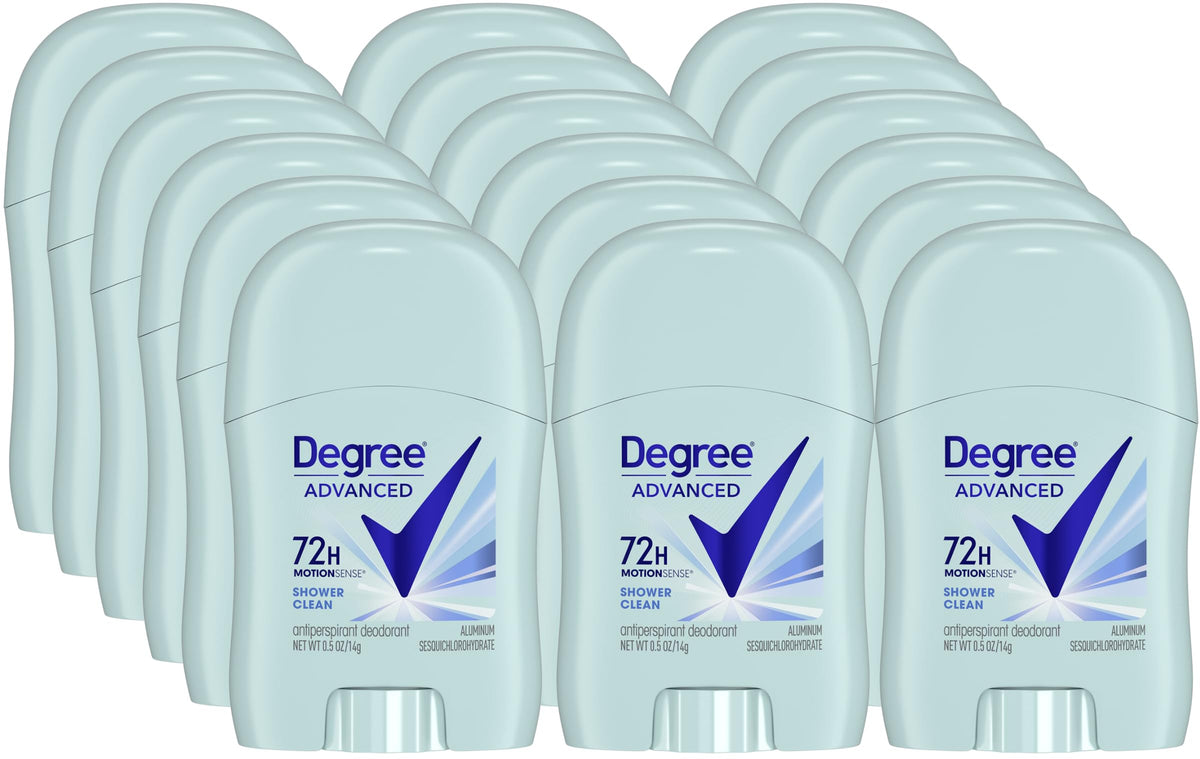 Degree Women's Travel Deodorant 18-pack box for convenient travel protection.
