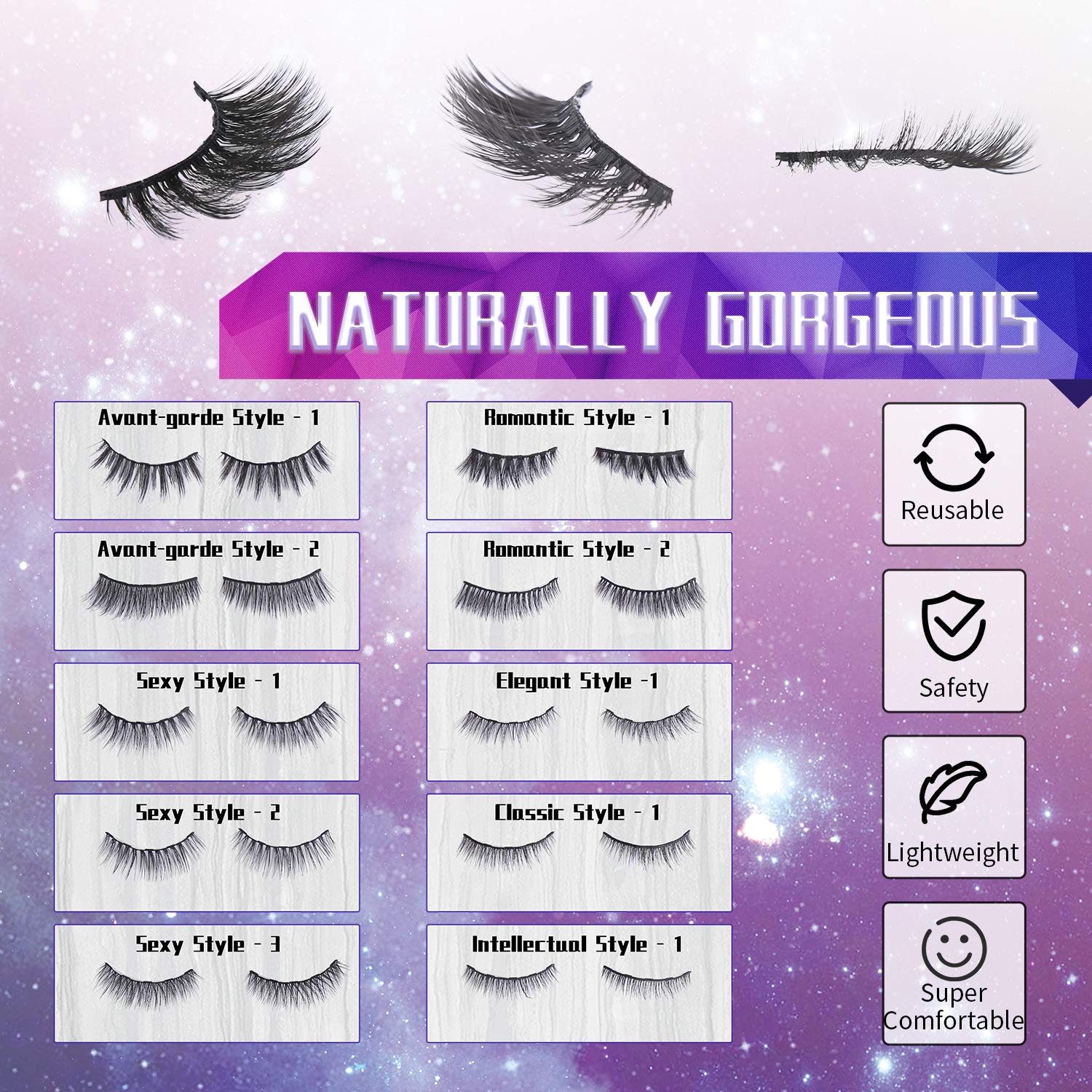 DEJAVIA eyelash tweezers professional tool close-up for precise, easy placement.