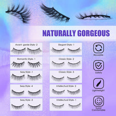 DEJAVIA natural wispy style lashes offering soft everyday enhancement with 3D effect