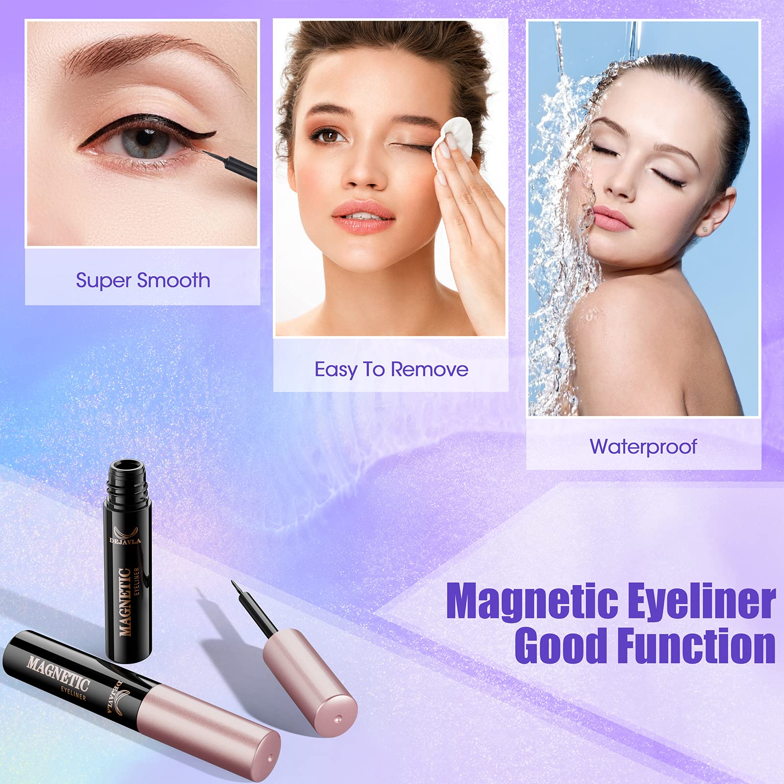 DEJAVIA waterproof longwear eyeliner designed for durable hold
