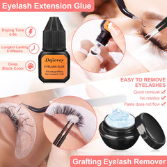 Dejiovey lash glue and remover for safe practice on mannequin heads