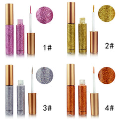 DekRion Glitter-Eyeliner color-wheel reveals vibrant colors for versatile looks