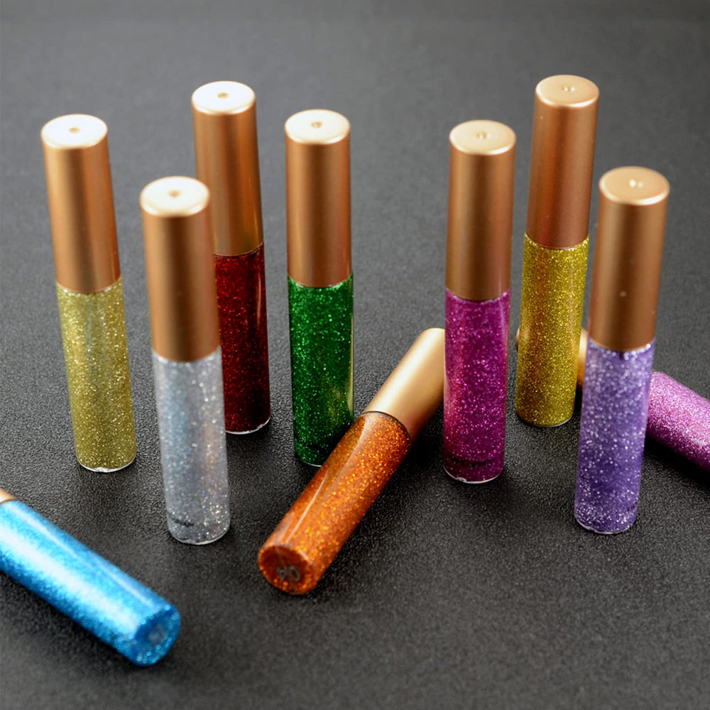 DekRion Glitter-Eyeliner metallic shimmer for festival-ready glow