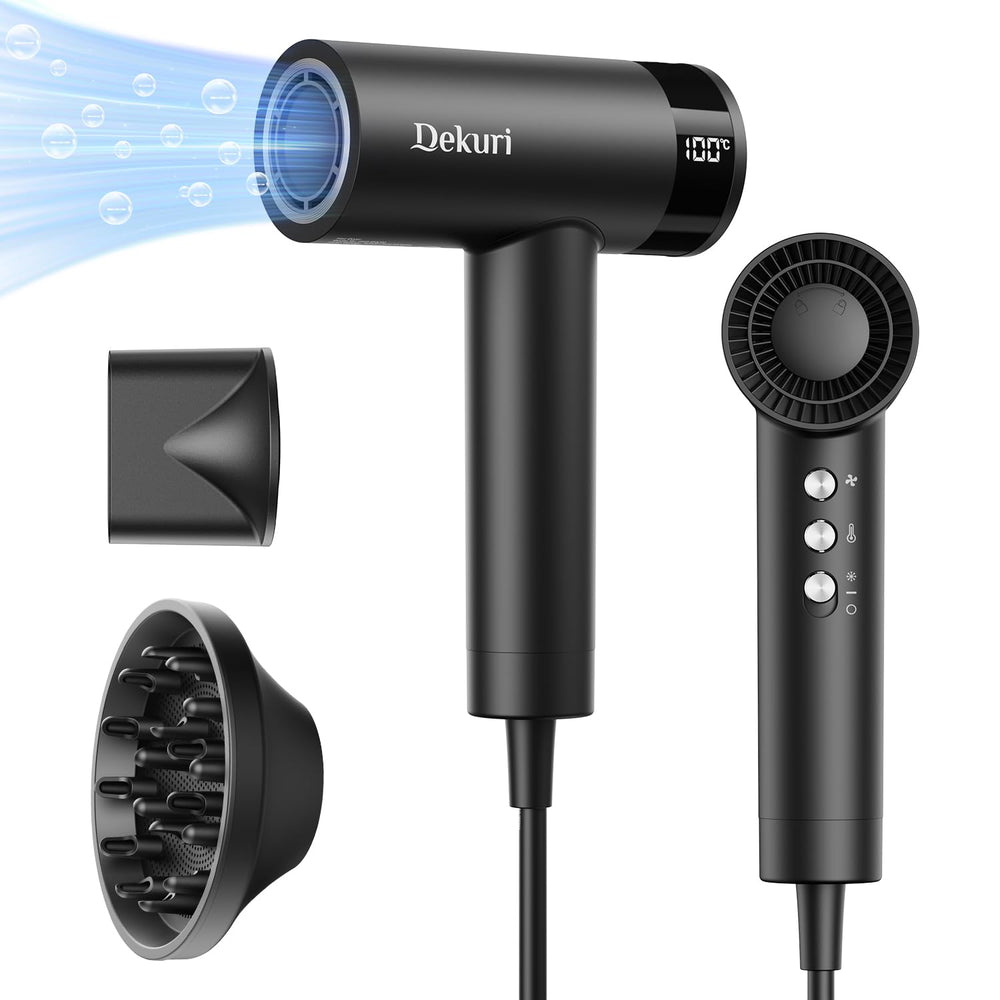Dekuri hair dryer with 110000rpm motor for rapid drying