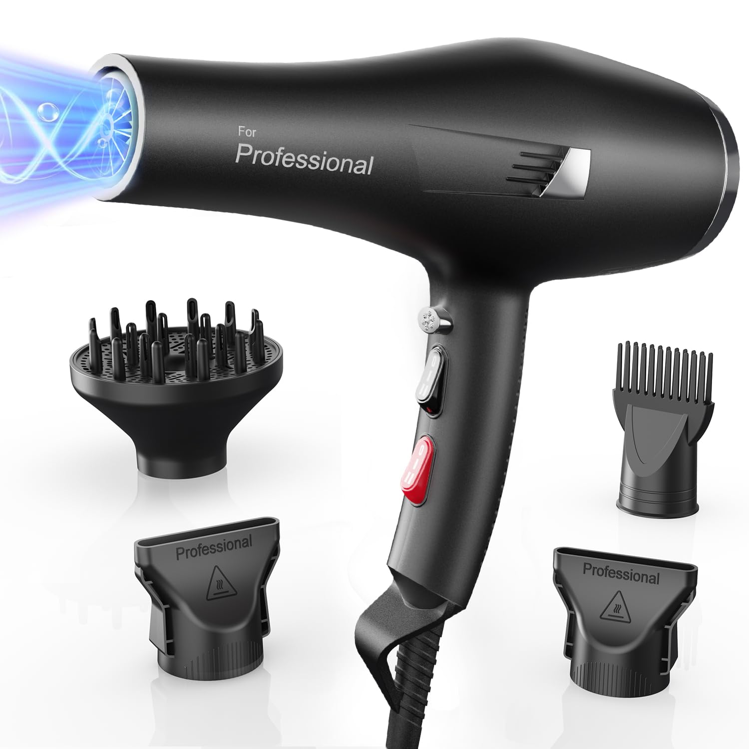 Dekuri hair dryer front view for home styling